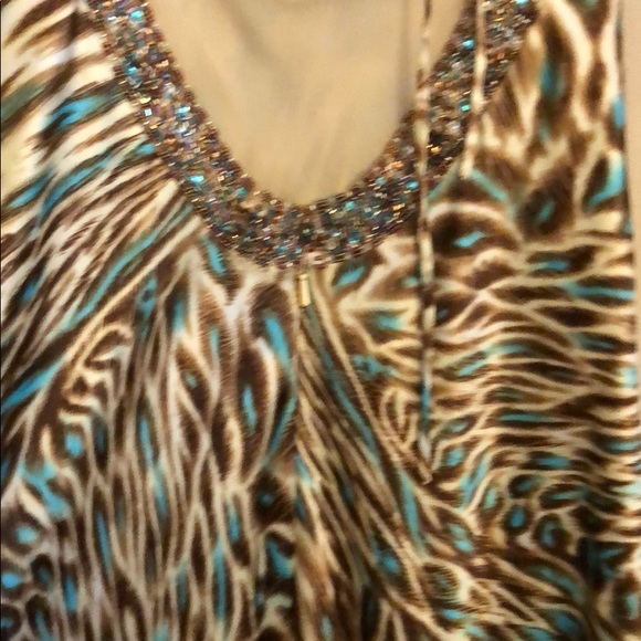 Long maxi animal print evening dress - Picture 7 of 8